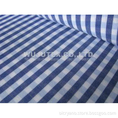 Popular fabric Plain Weave Cotton Yarn Dyed Fabric With Com
